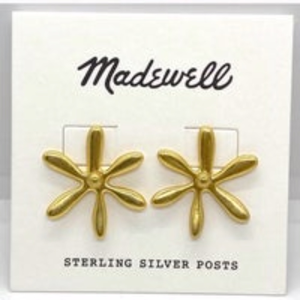 MUST HAVE Madewell Floral Stud Earrings